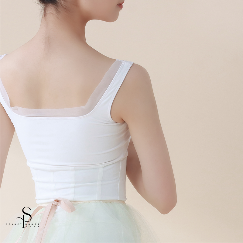 ' The Bone ' Mesh camisole leotard