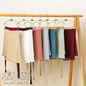 ' The Contrast ' wide waistband short skirt