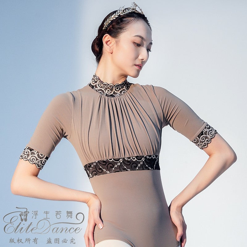 ' The Queen ' long sleeves lace leotard