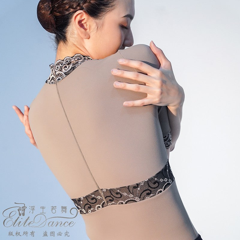 ' The Queen ' long sleeves lace leotard