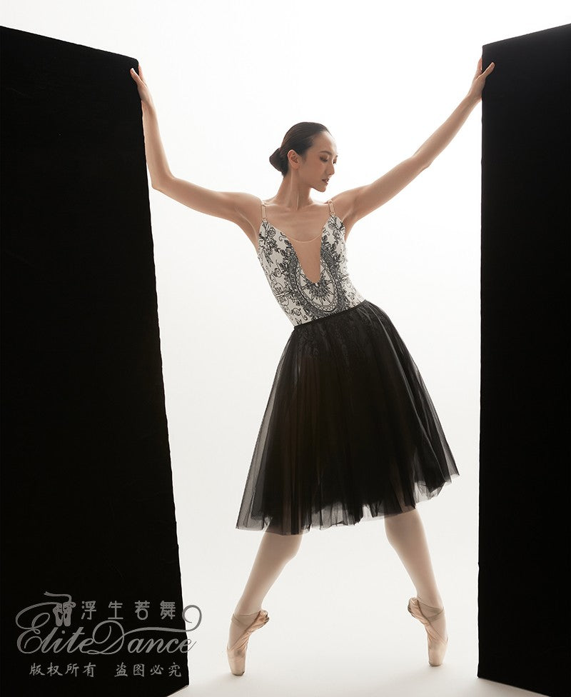 'The Light gothic' printed camisole leotard