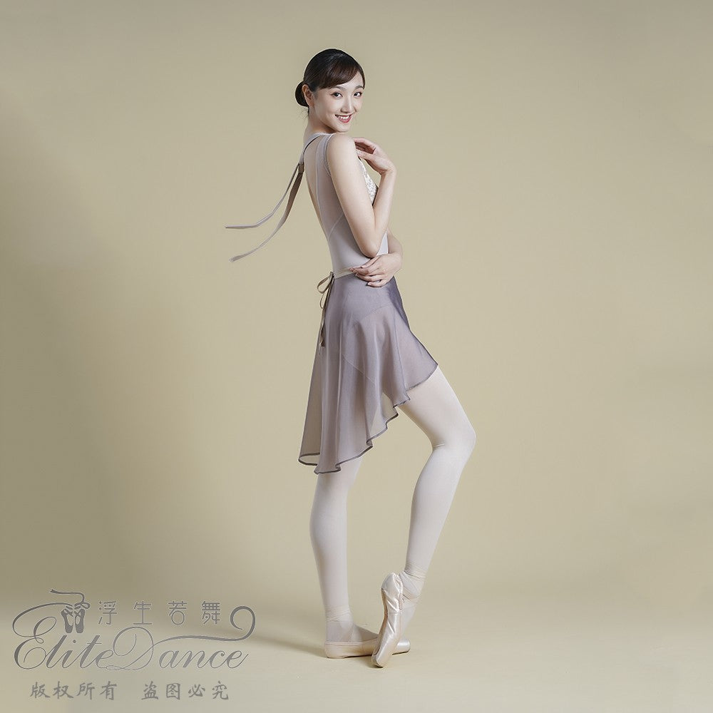 'Dreamy Geometric ' zip front leotard