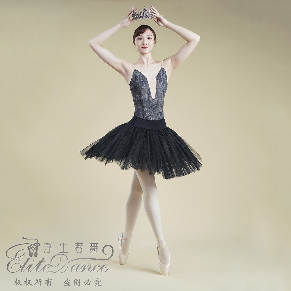 ' The Dark Gothic ' printed camisole leotard