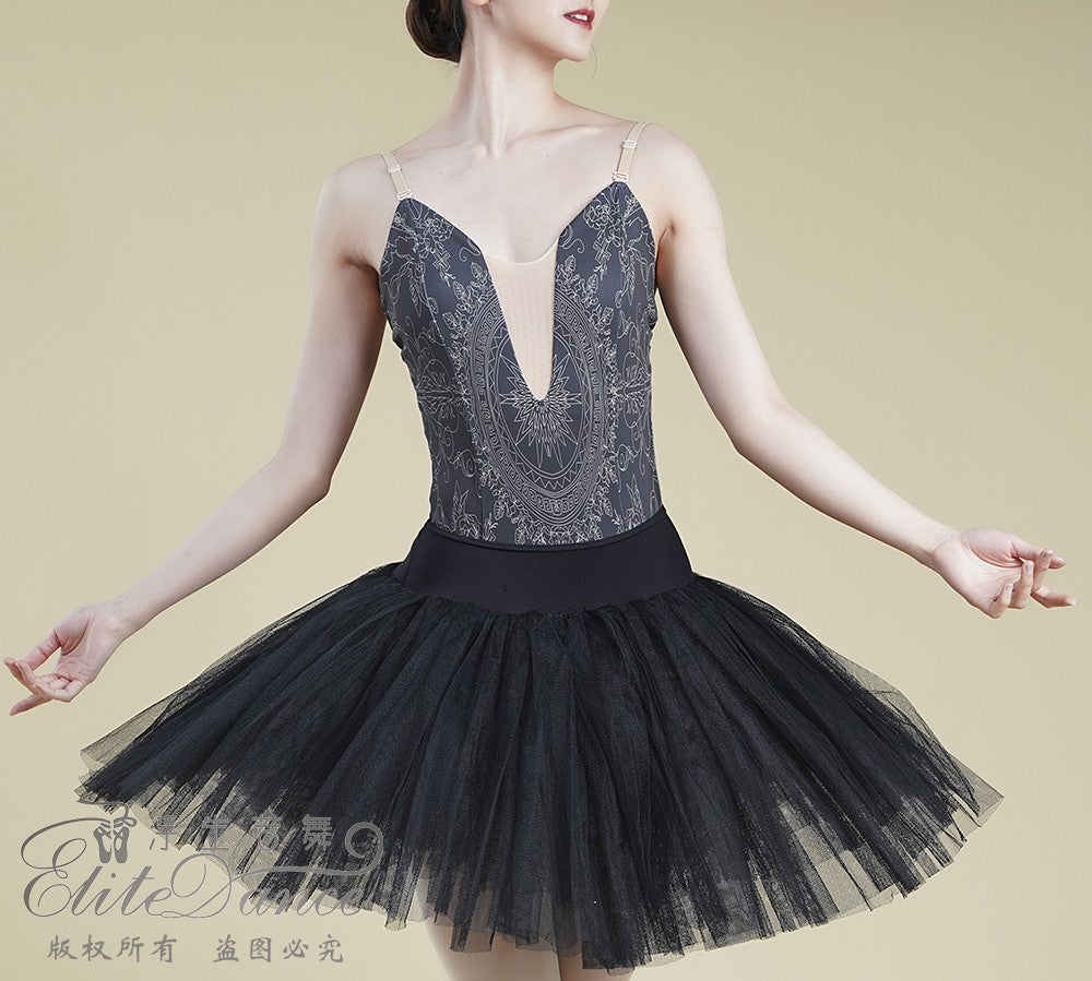 ' The Dark Gothic ' printed camisole leotard
