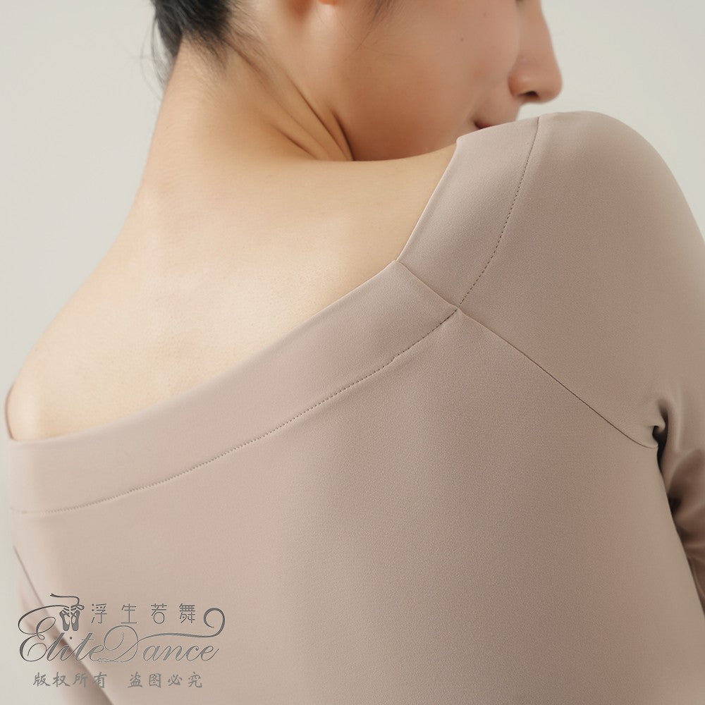 'The Nude'  classical long sleeves leotard