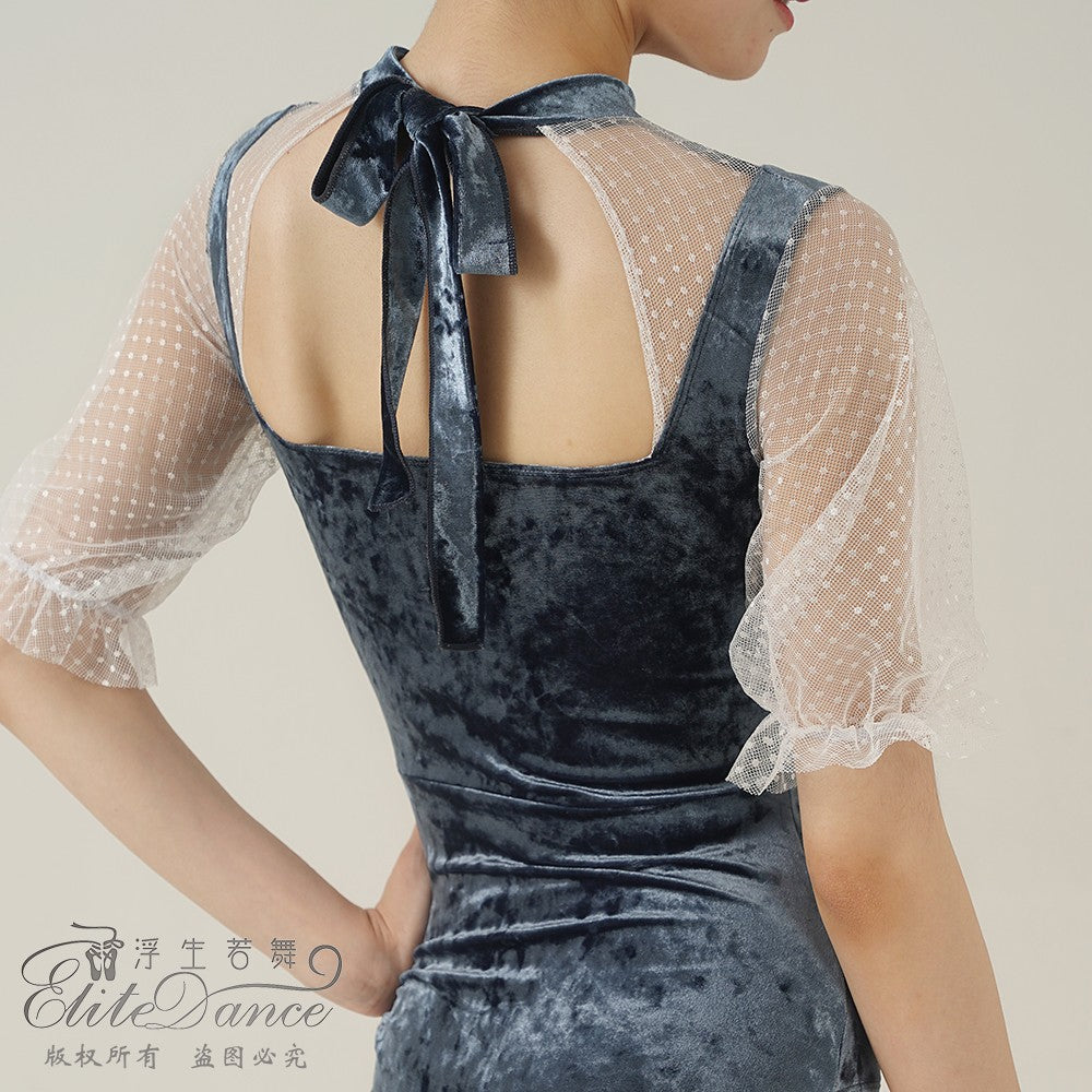 ' The Tudor ' vintage style mesh leotard
