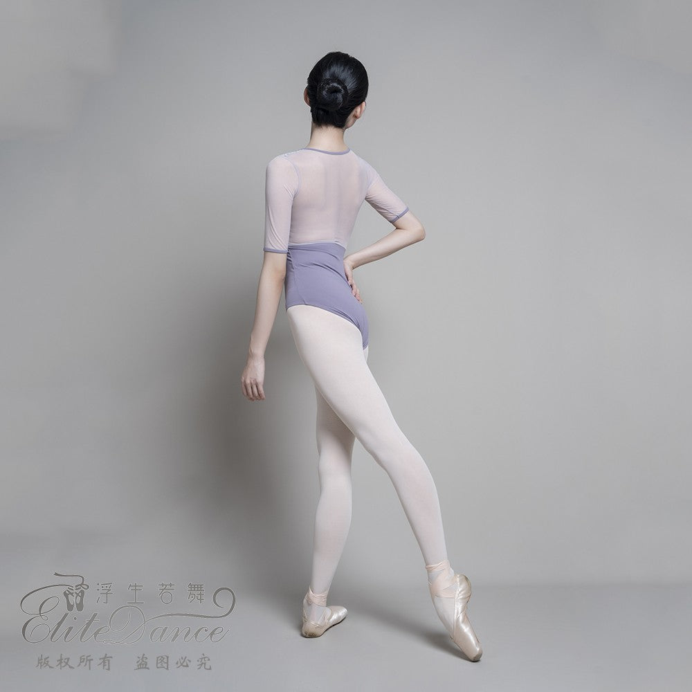 'Misty Purple ' lace leotard