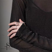 'The Star ' high nect knit top