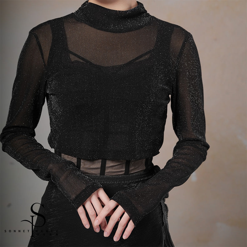 'The Star ' high nect knit top