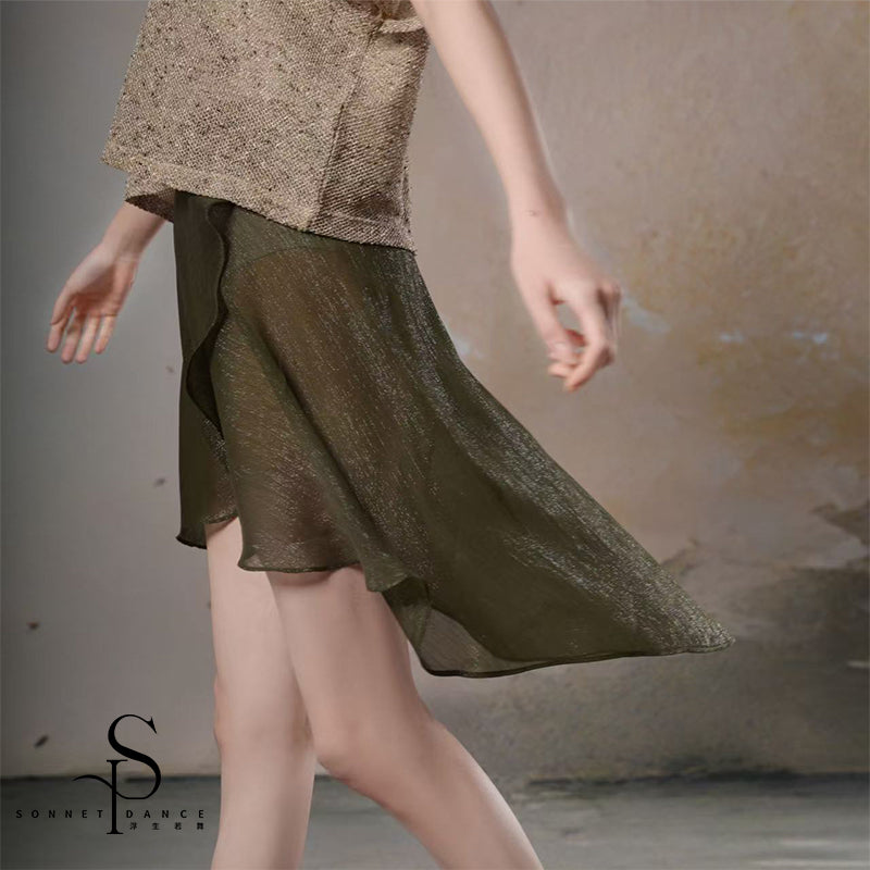 ' The Jewels ' long wrap skirt