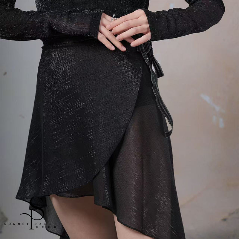 ' The Jewels ' long wrap skirt