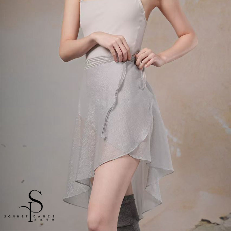' The Jewels ' long wrap skirt