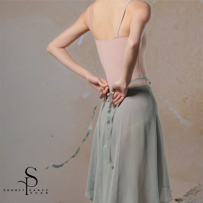 ' The Jewels ' long wrap skirt