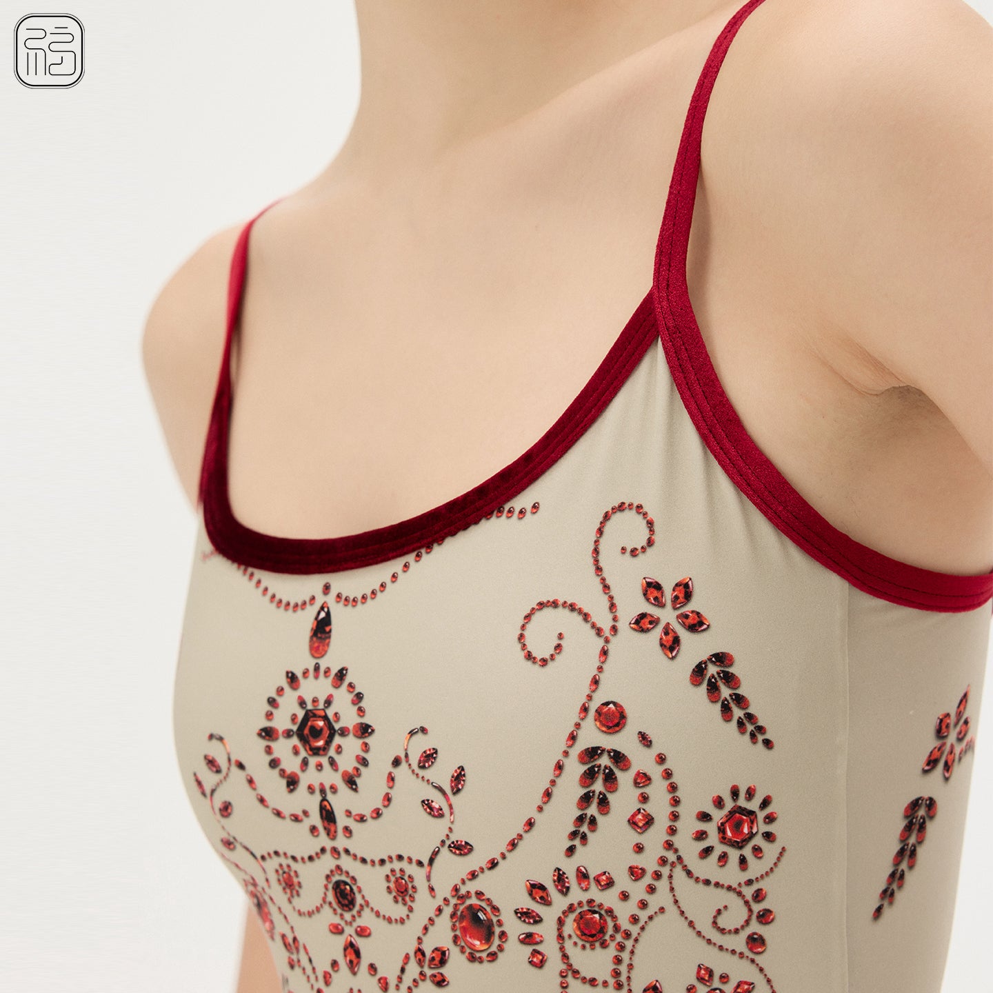 ‘ The Rubies ‘ Jewel-printed Leotard