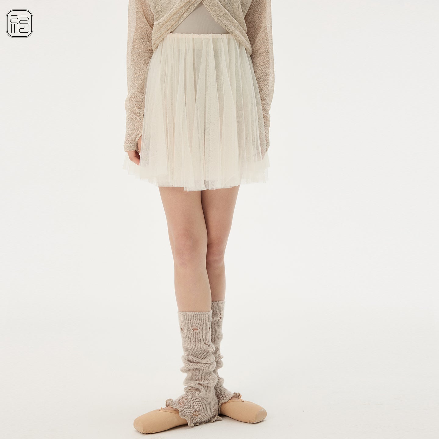 ' The Wasteland '  Ragged Knit Leg Warmers