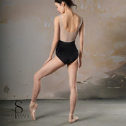 ‘ The Snake ' Limited mesh boat neck leotard