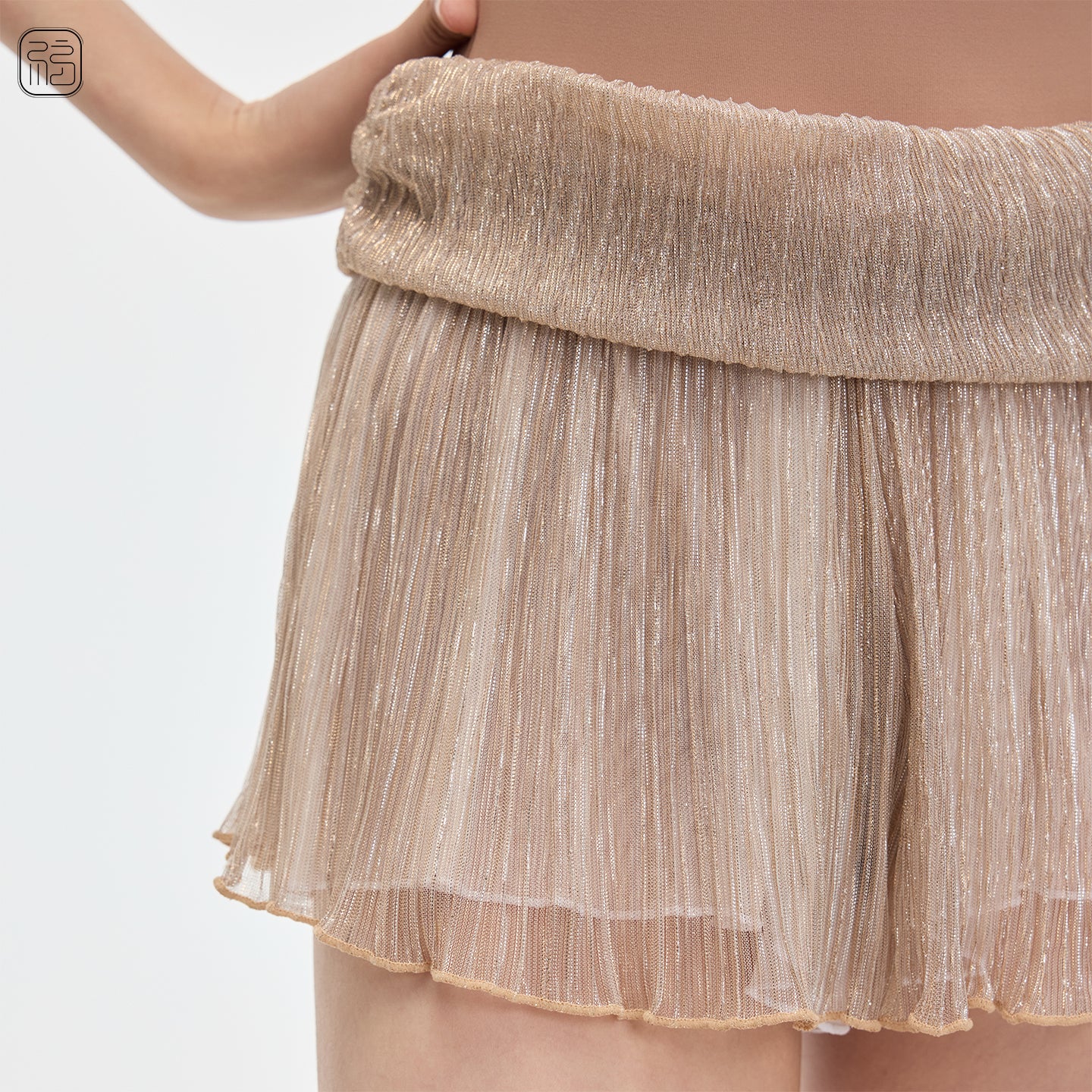 ' The Gold ' double-layer mesh shorts