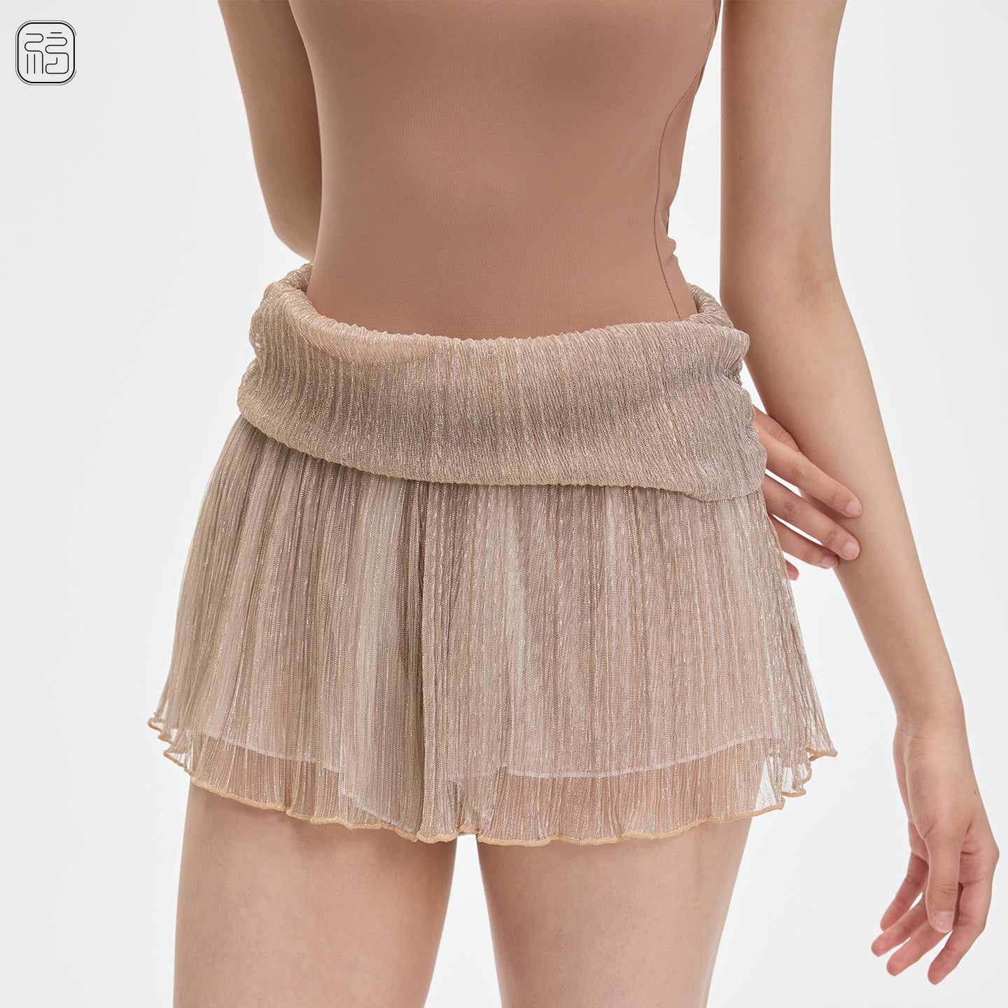 ' The Gold ' double-layer mesh shorts