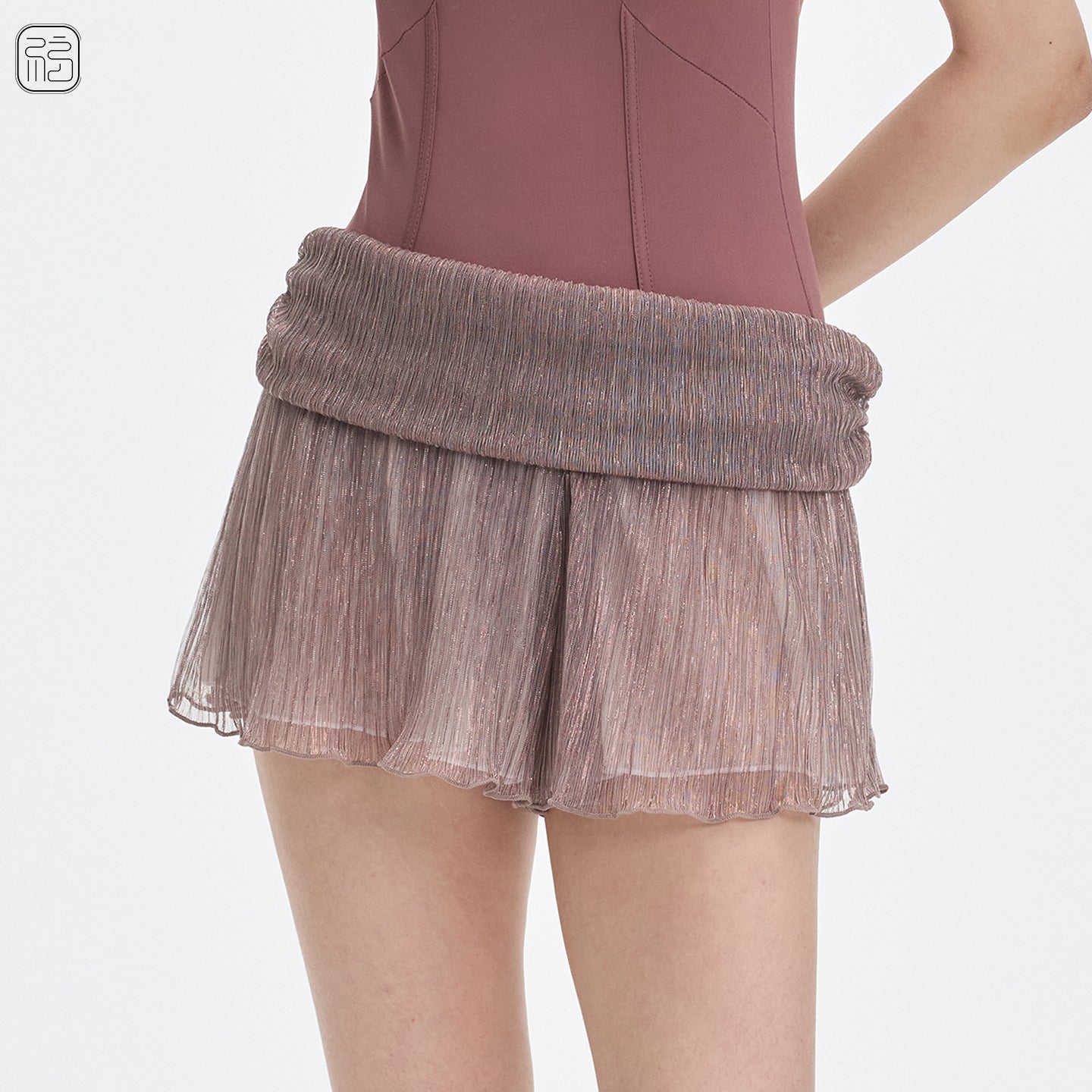 ' The Gold ' double-layer mesh shorts