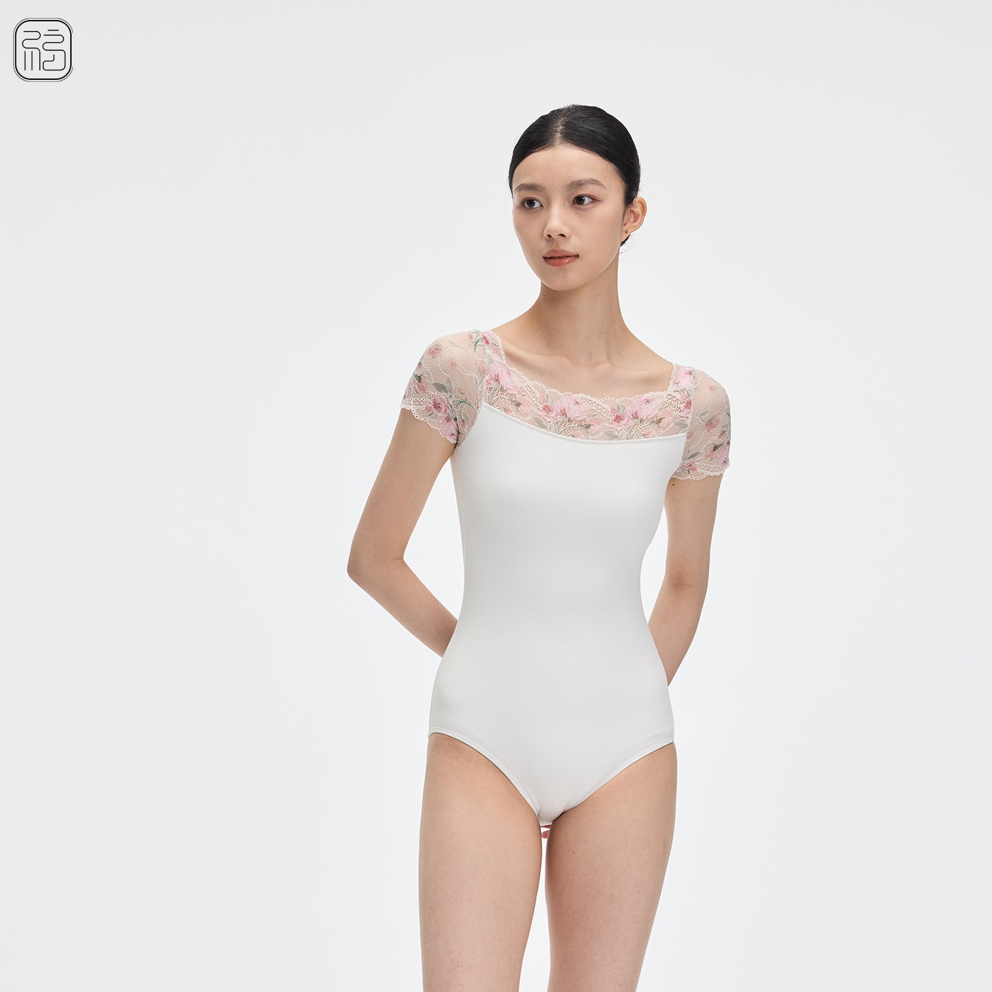 'The Tulip Lace ' Short-Sleeved leotard & skirt