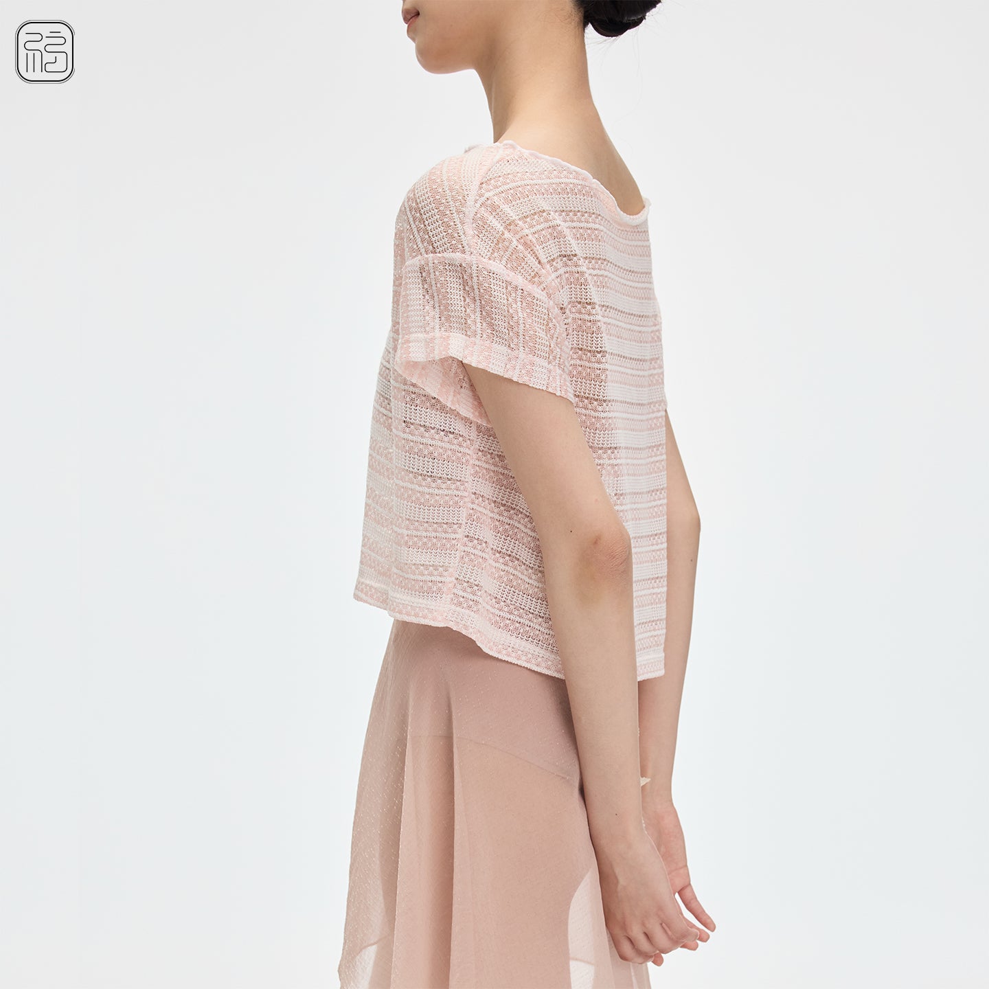 ' The Lace ' Knitted lightweight loose-fit top