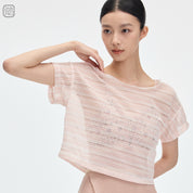' The Lace ' Knitted lightweight loose-fit top