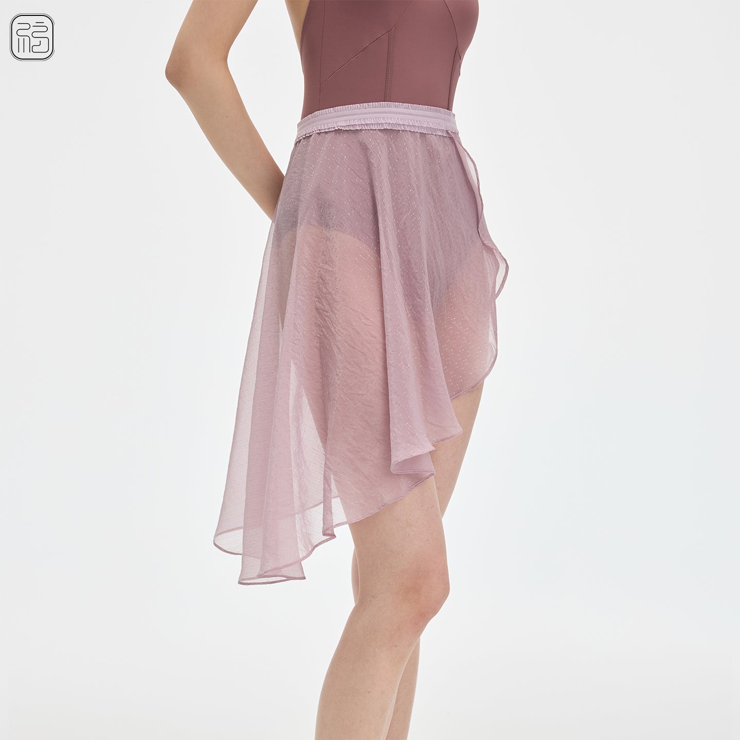 ' The texture ' ballet wrap skirt