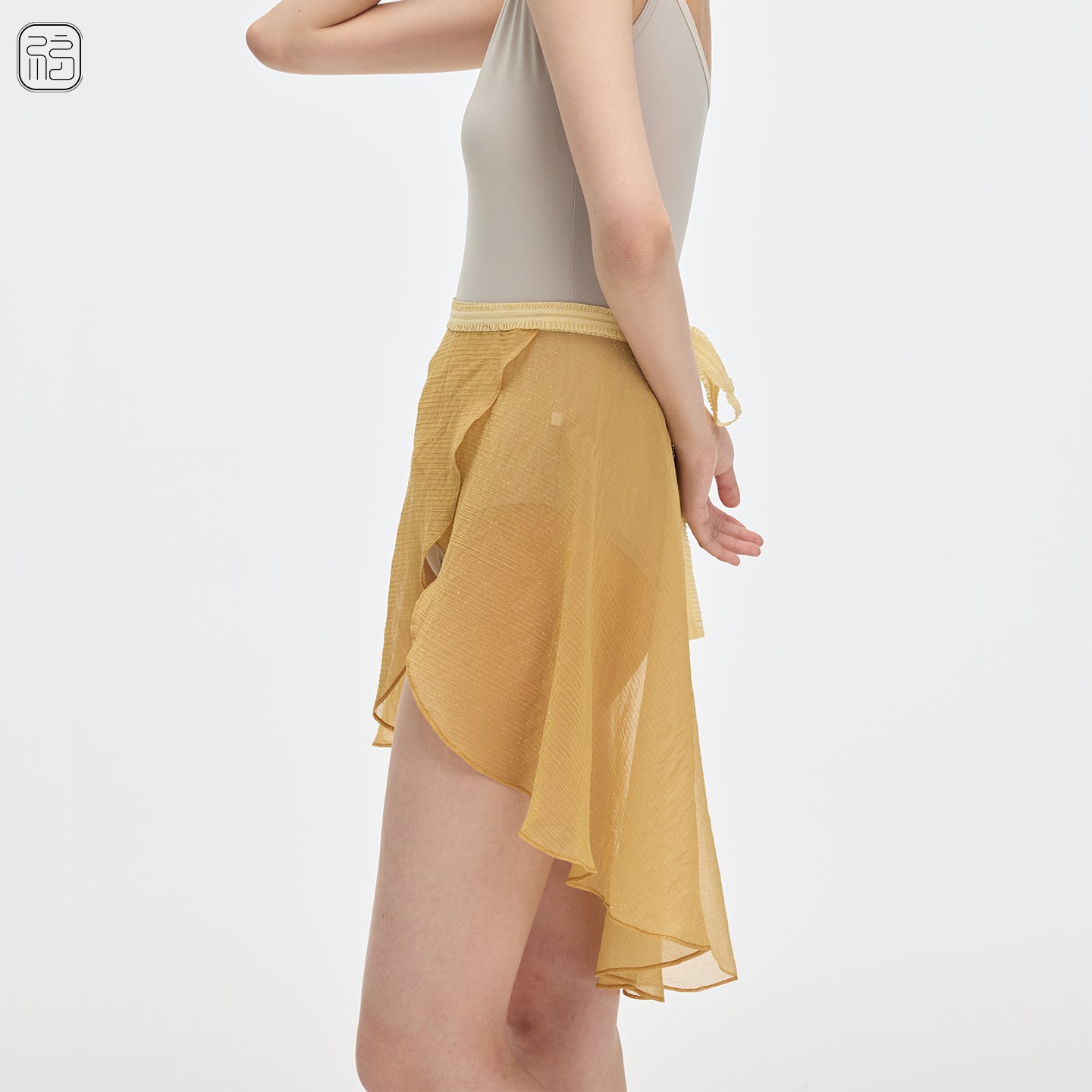 ' The texture ' ballet wrap skirt