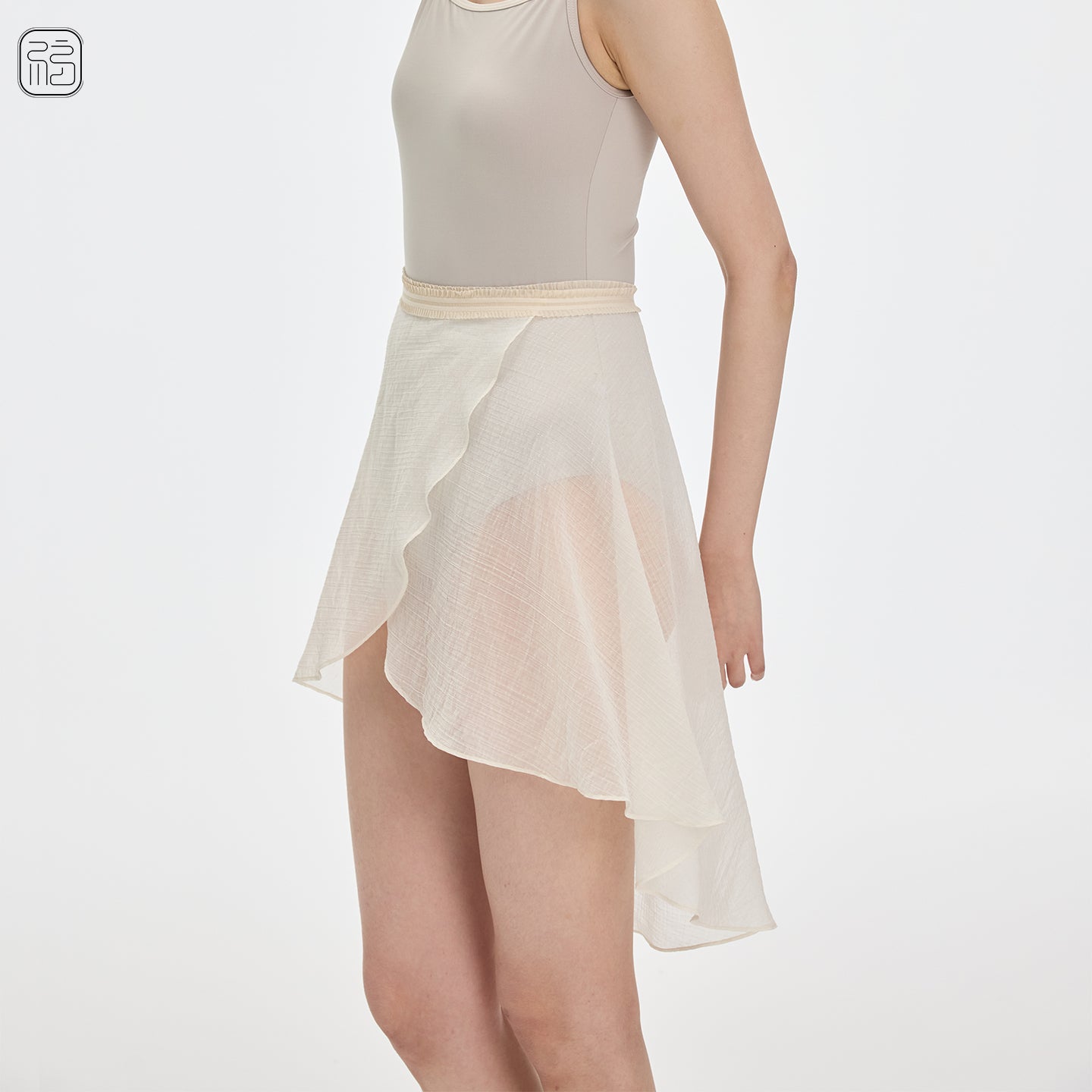 ' The texture ' ballet wrap skirt