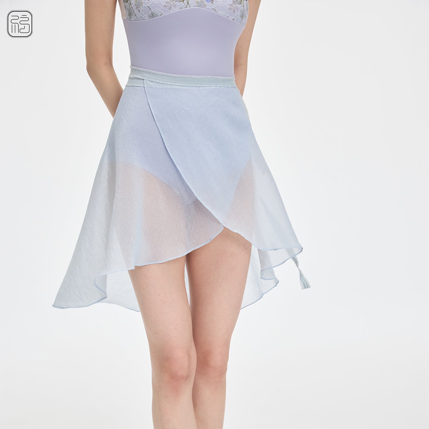 ' The texture ' ballet wrap skirt