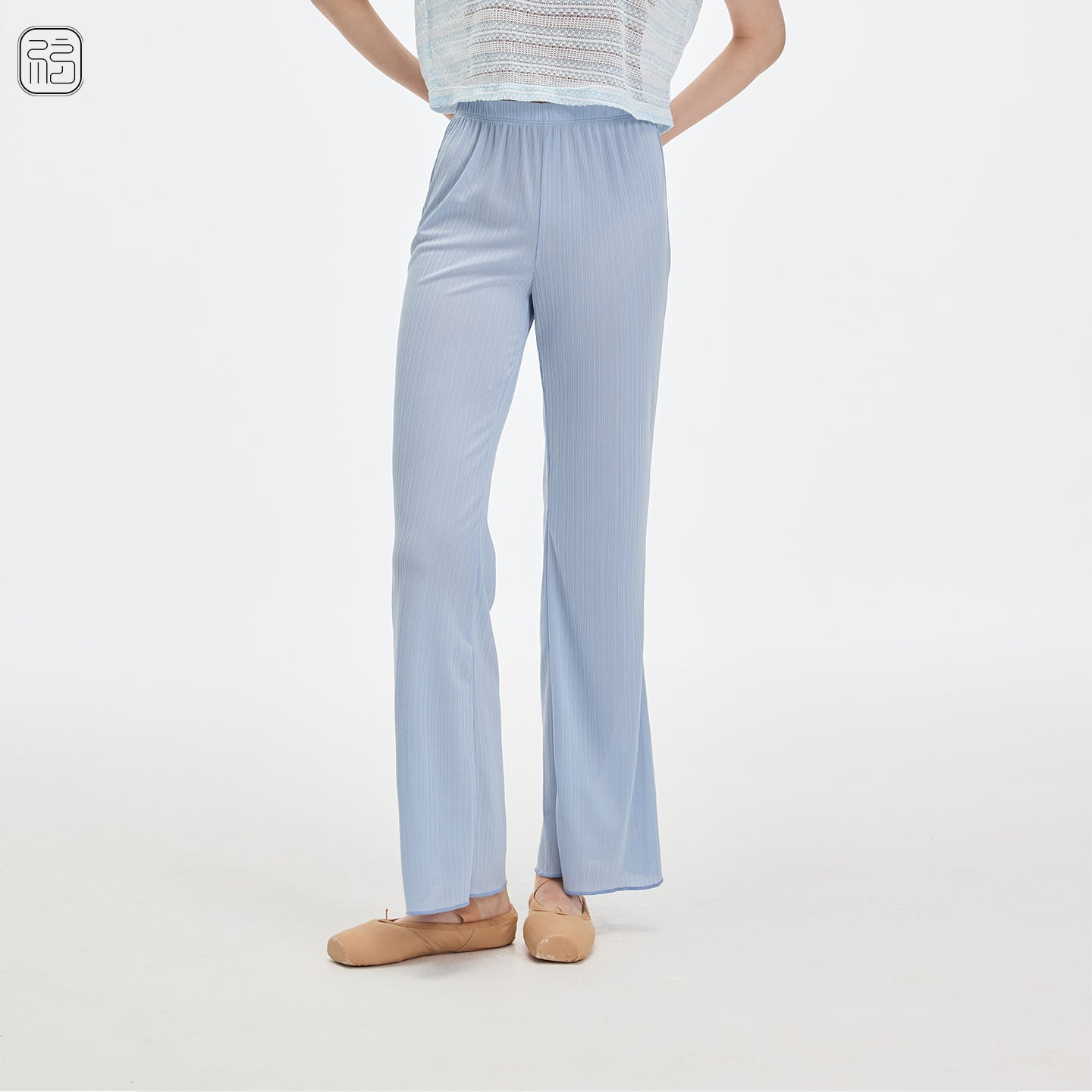 ' The Sheer '  Ice Silk Pleated Dance Pants