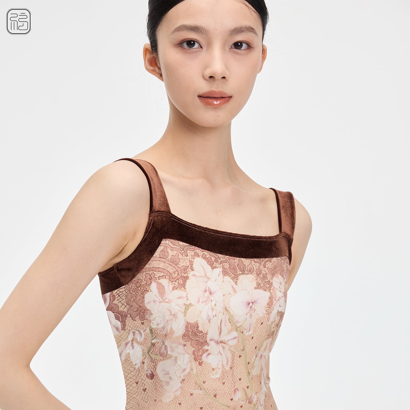‘ The Boneless ’ traditional Chinese painting Butterfly Orchid leotard
