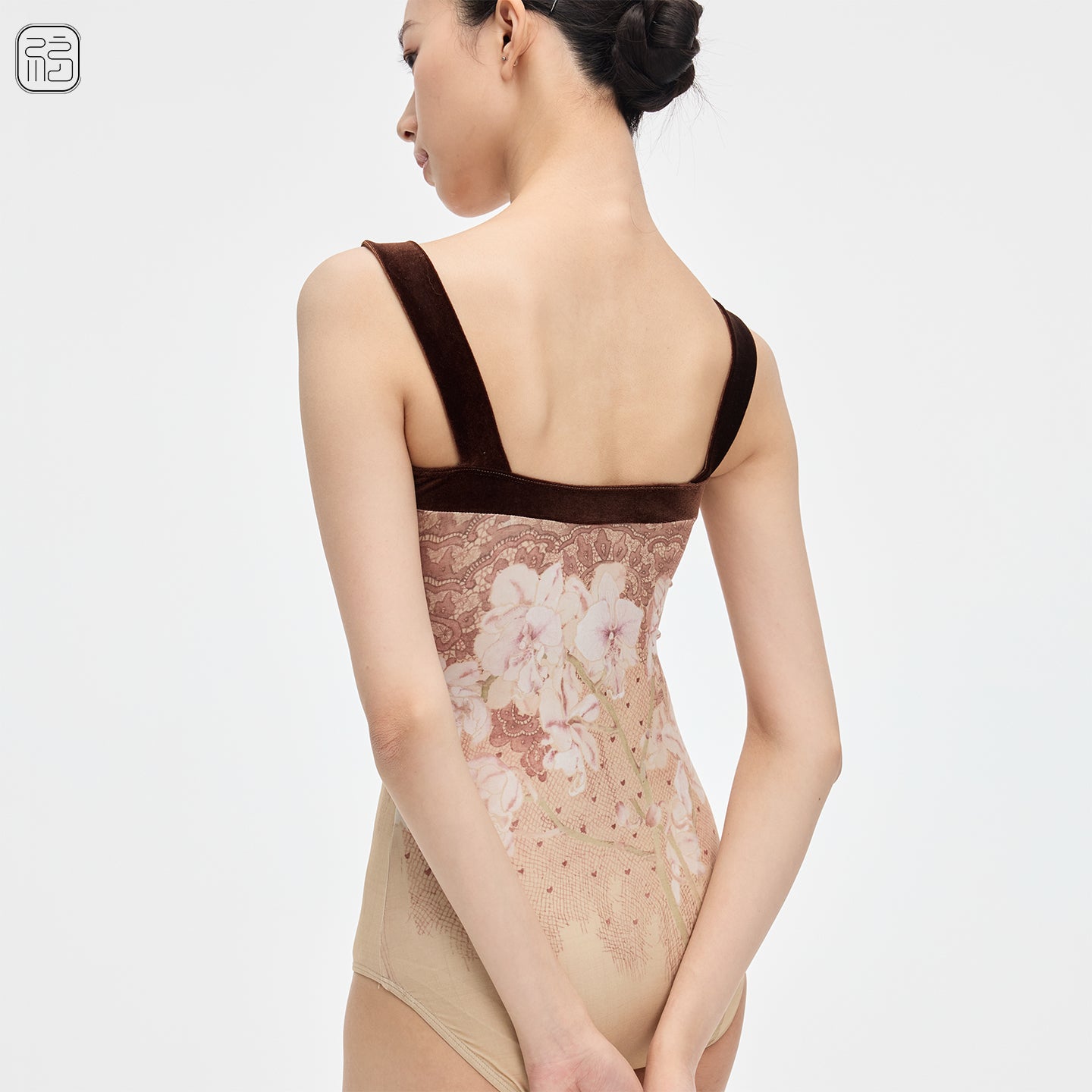 ‘ The Boneless ’ traditional Chinese painting Butterfly Orchid leotard