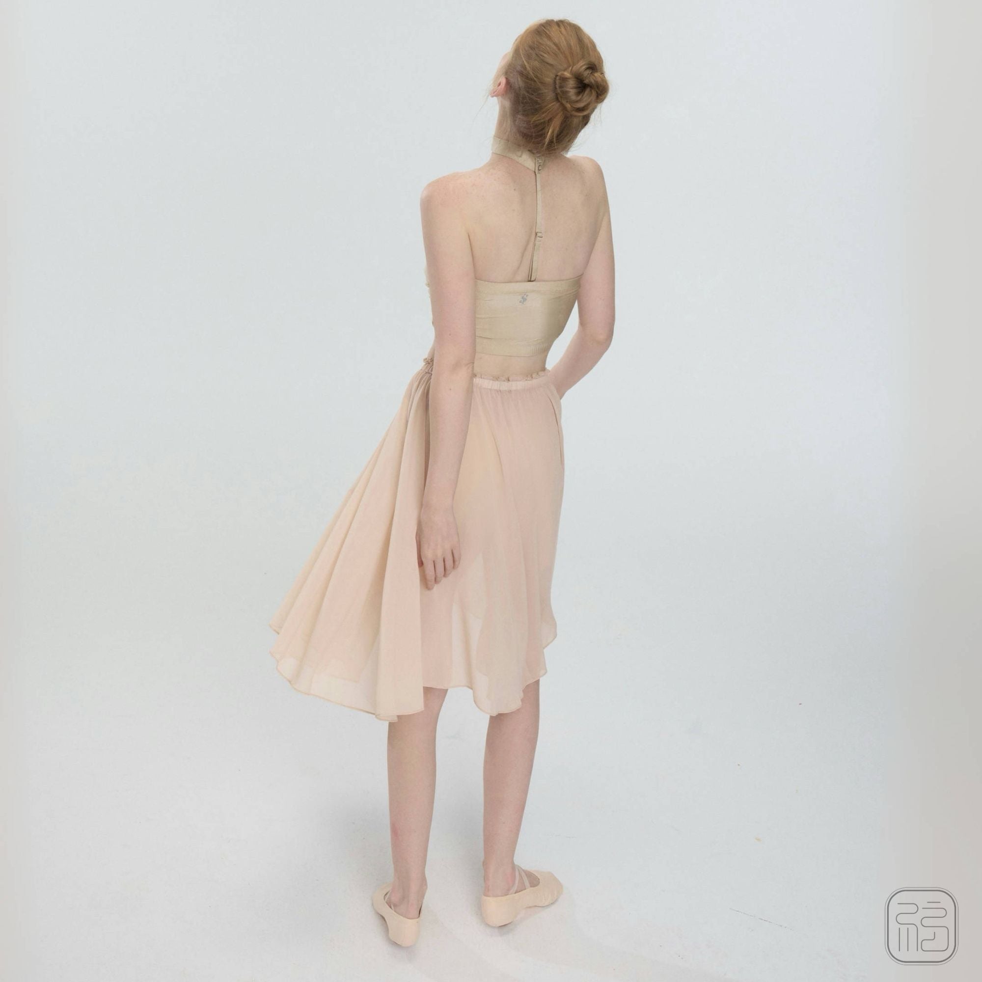 ‘ The Ecru ’  Flowy Chiffon Skirt