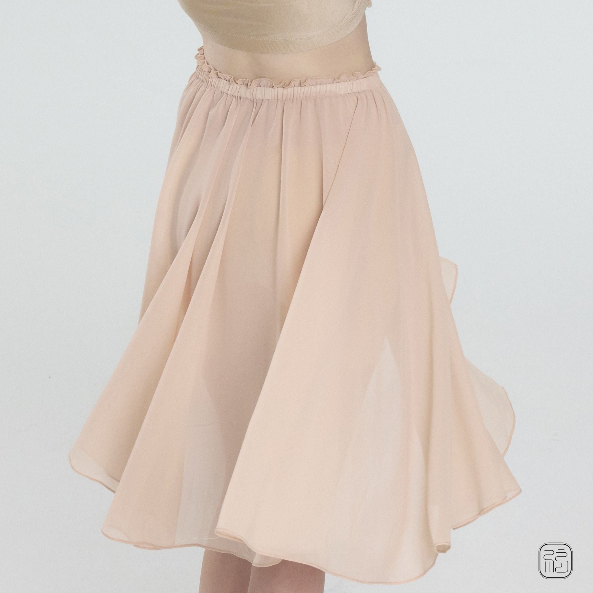 ‘ The Ecru ’  Flowy Chiffon Skirt