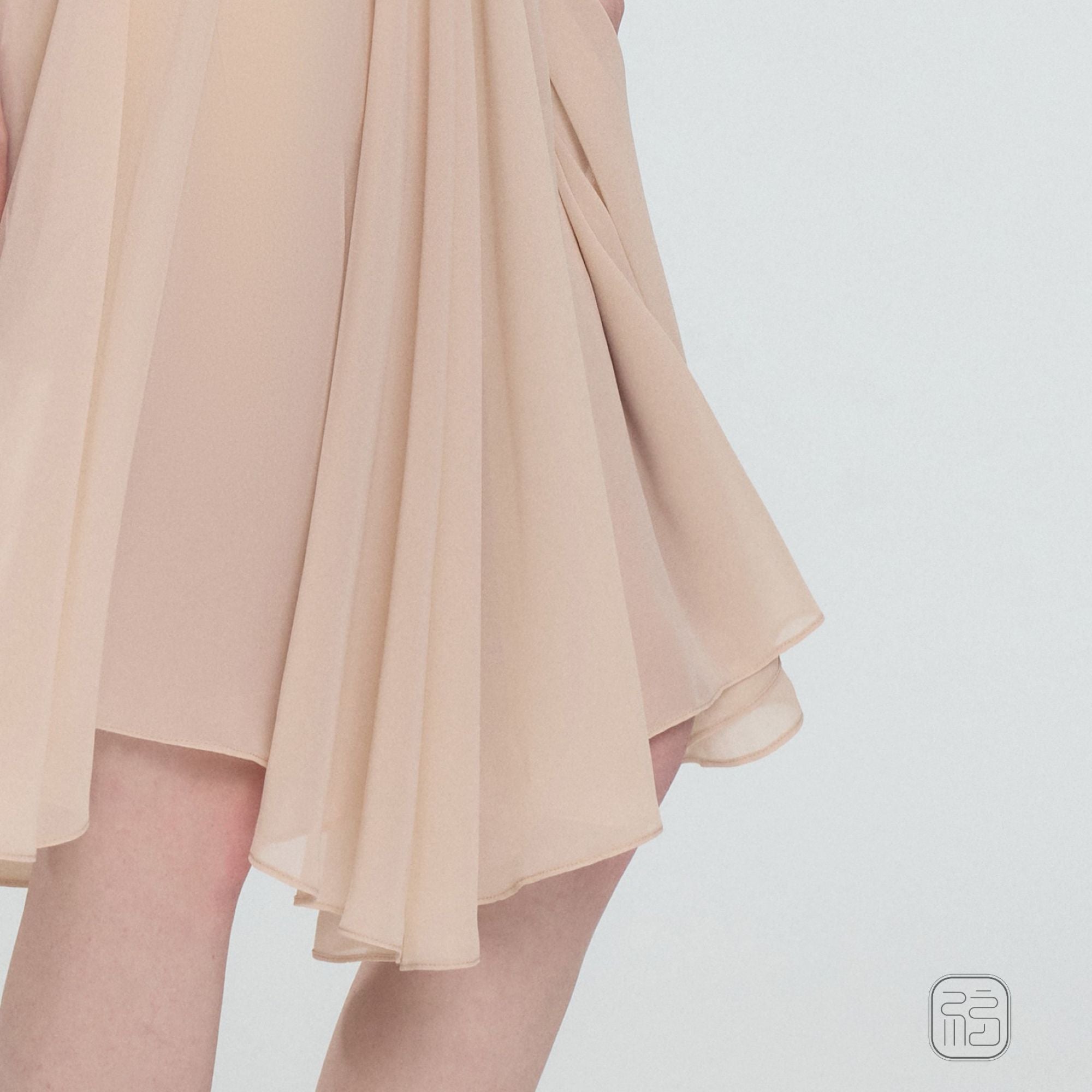 ‘ The Ecru ’  Flowy Chiffon Skirt