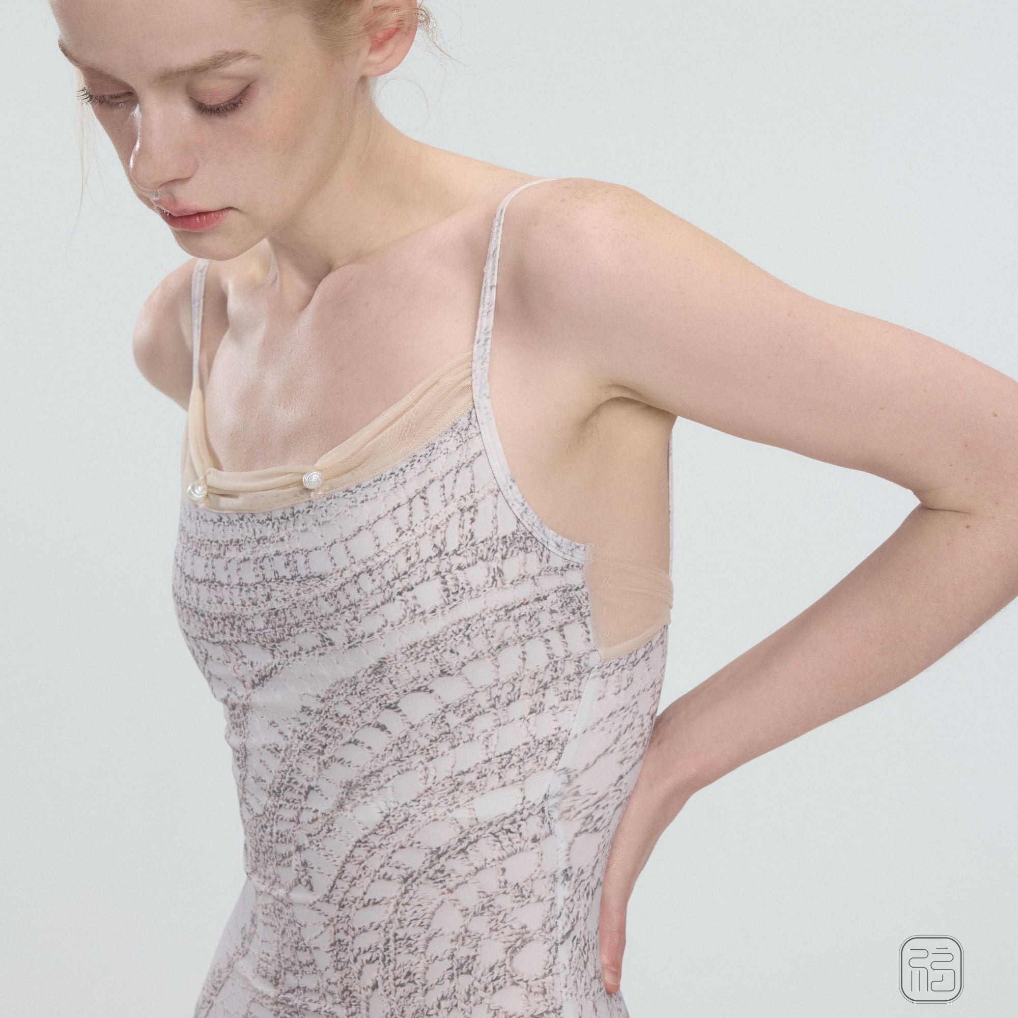 'The Weave ' Woven-Inspired Printed Leotard