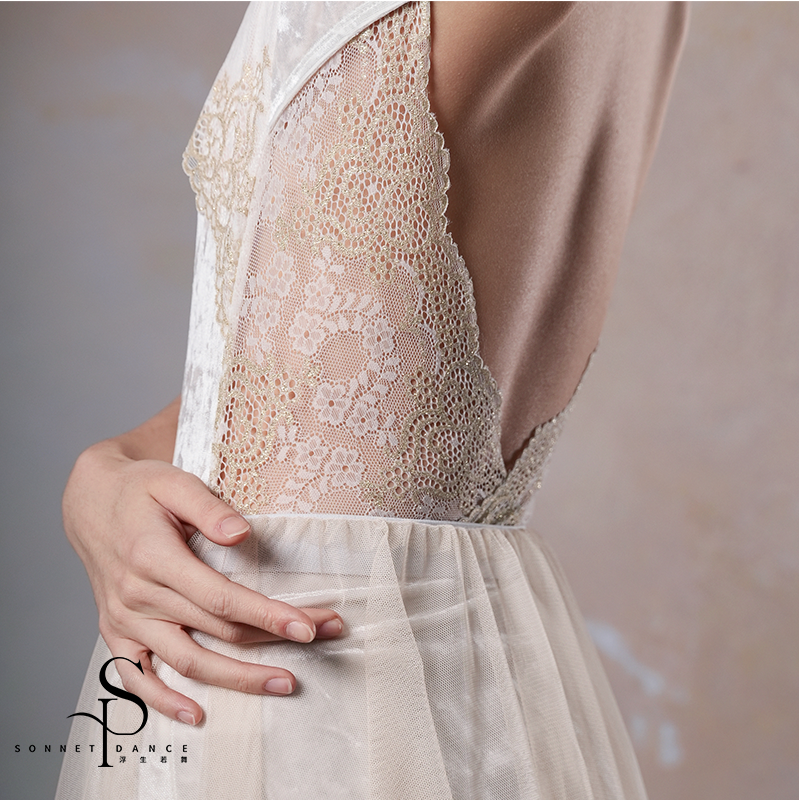 ' The 1920's ' vintage lace velvet leotard