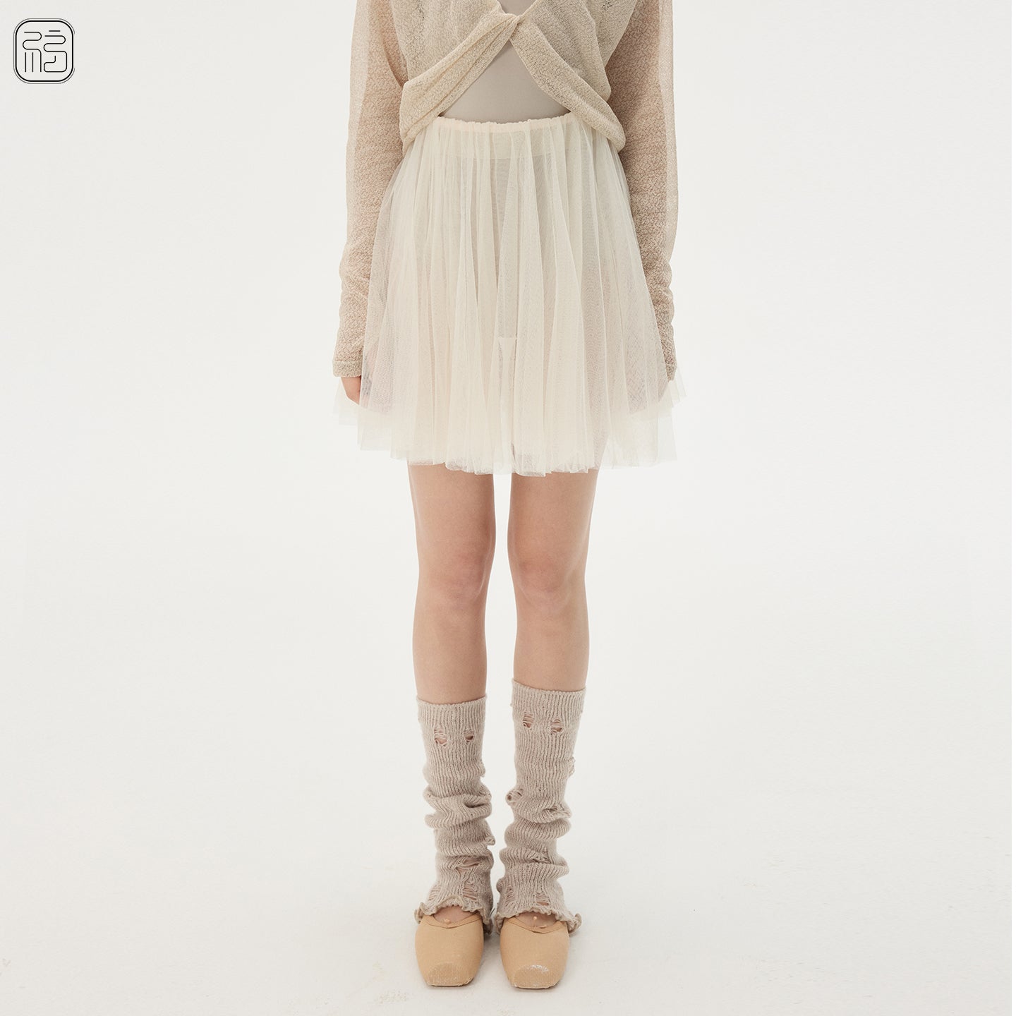 ' The Wasteland '  Ragged Knit Leg Warmers