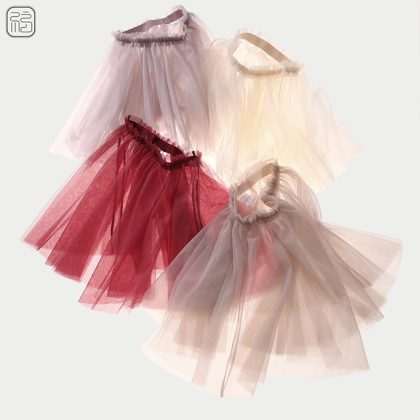 ' The Pearl ' Double Layers Mesh Mini TuTu