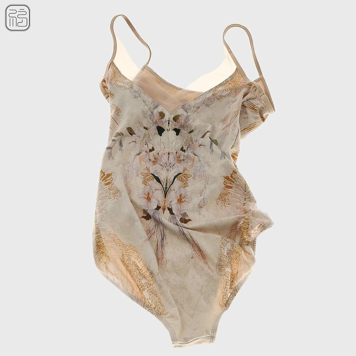 'The Daylily ' Botanical Dye-inspired Printed Leotard