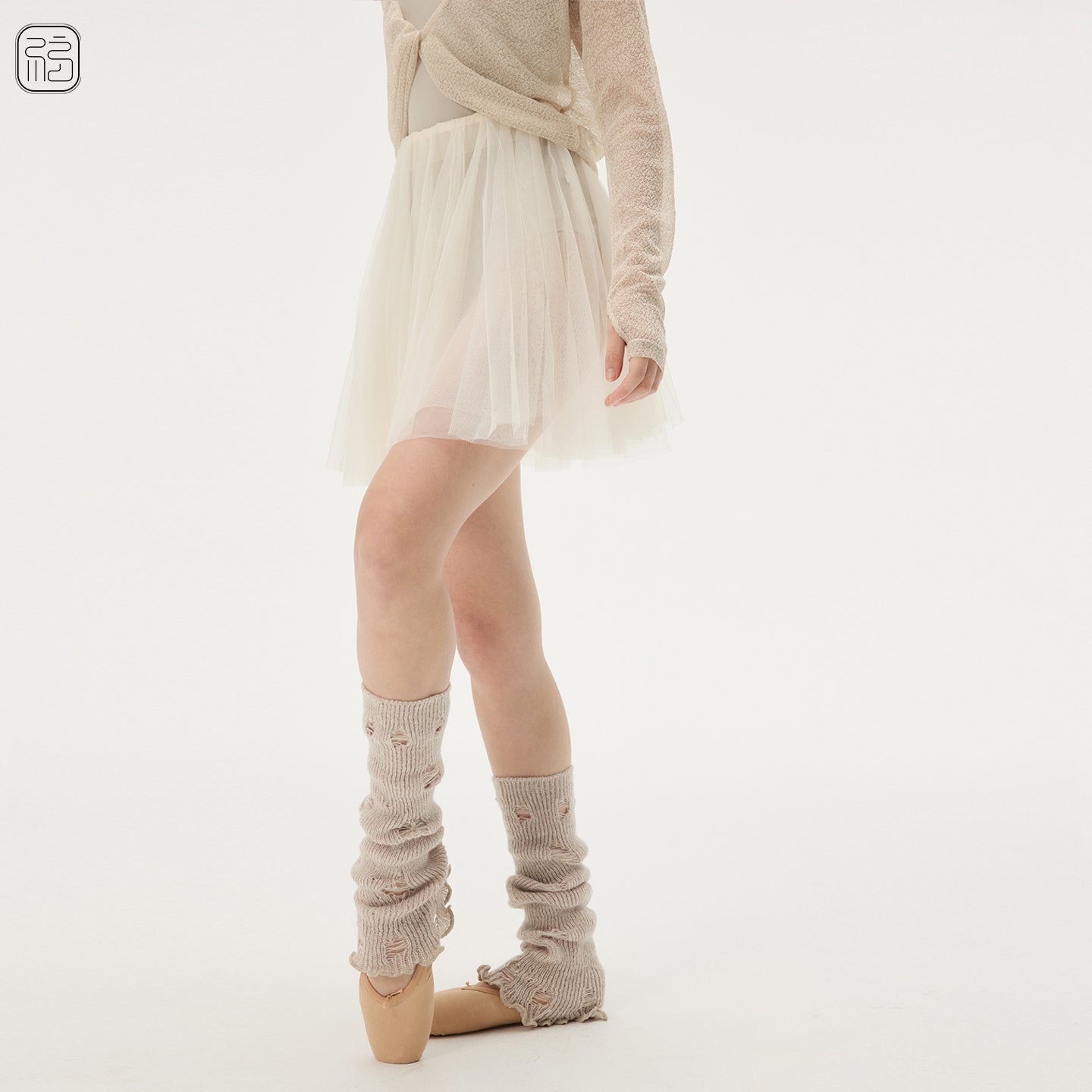 ' The Wasteland '  Ragged Knit Leg Warmers