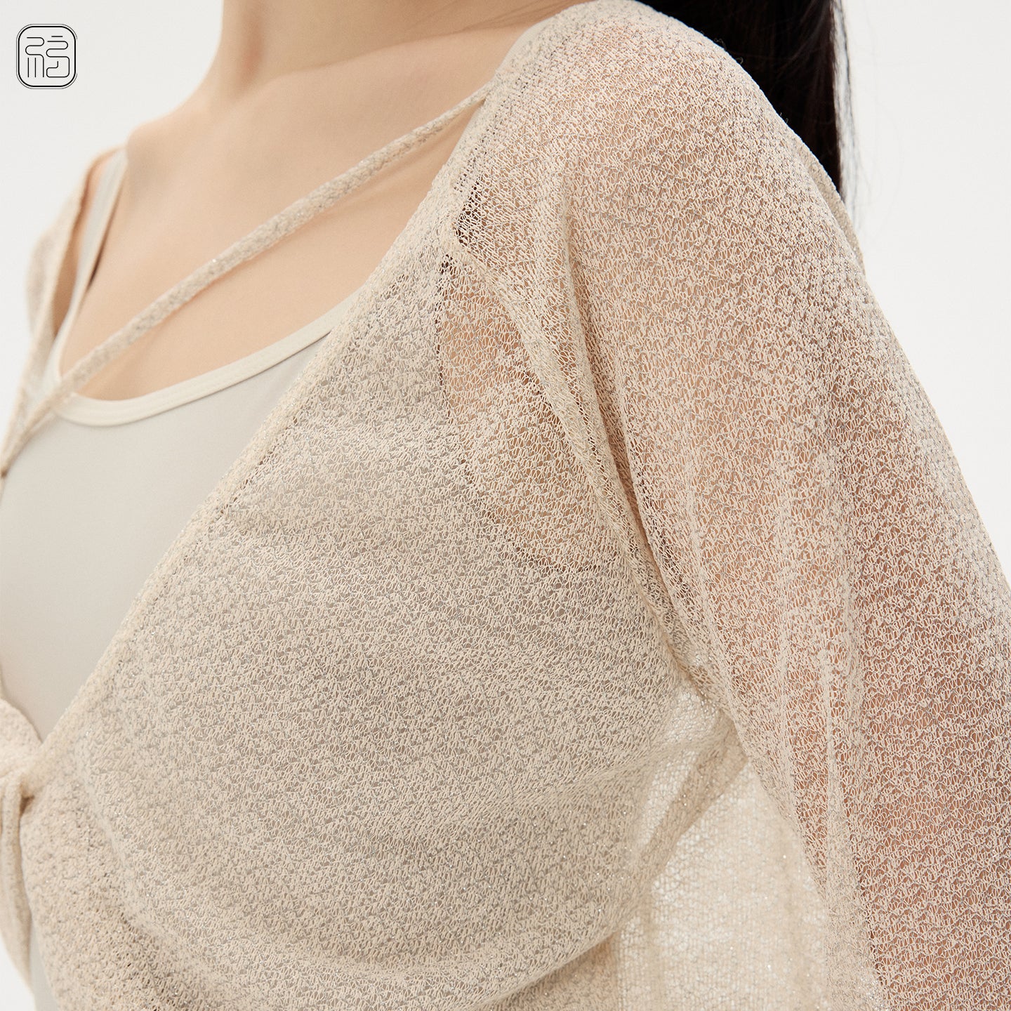 ‘ The Reversible ‘ Knot-front Knitted Top